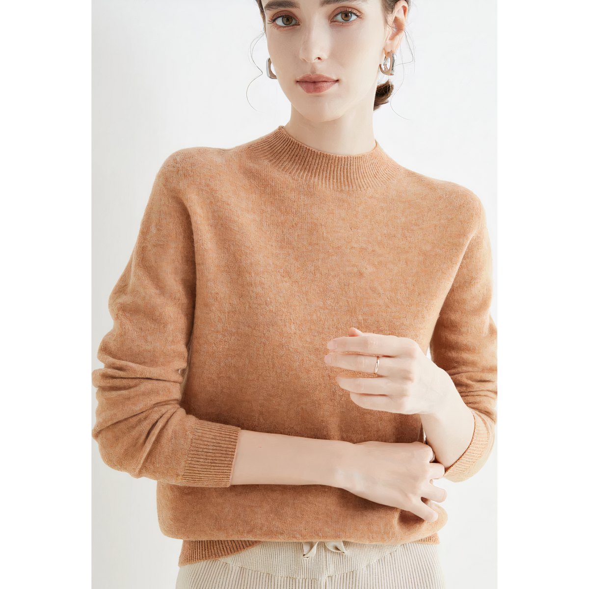 Armande - Women's Jumper with Roll Neck and Long Sleeves - photo 10