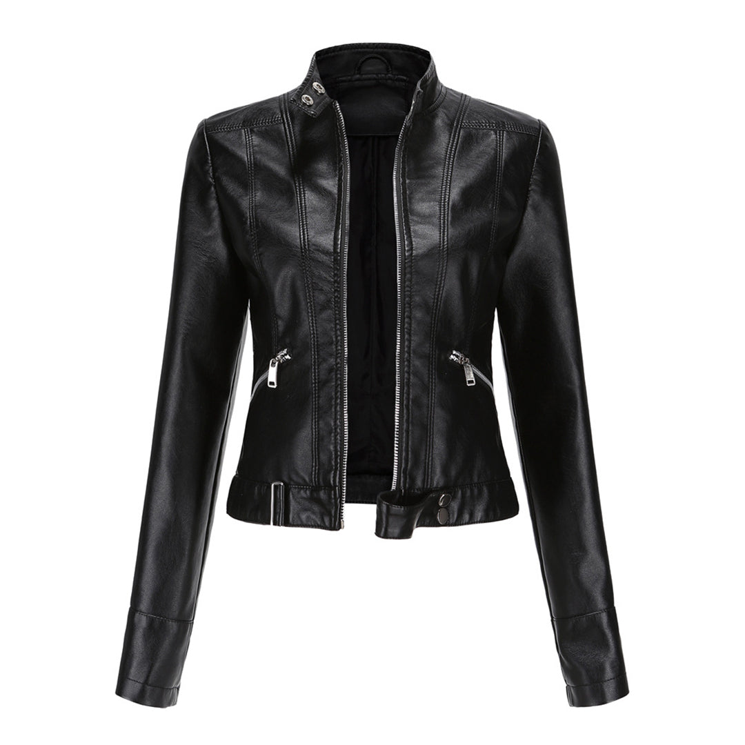 Clemence - Women's Bomber Jacket with Zip Front and Collar - photo 13