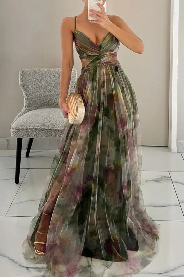 Women's Maxi Dress with Textured Layers - photo 2
