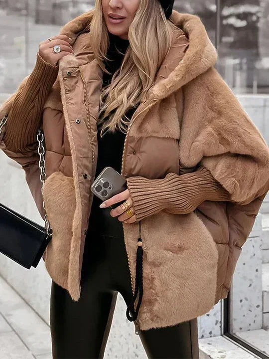 Florrie - Women's Hooded Faux Fur Puffer Jacket - photo 10