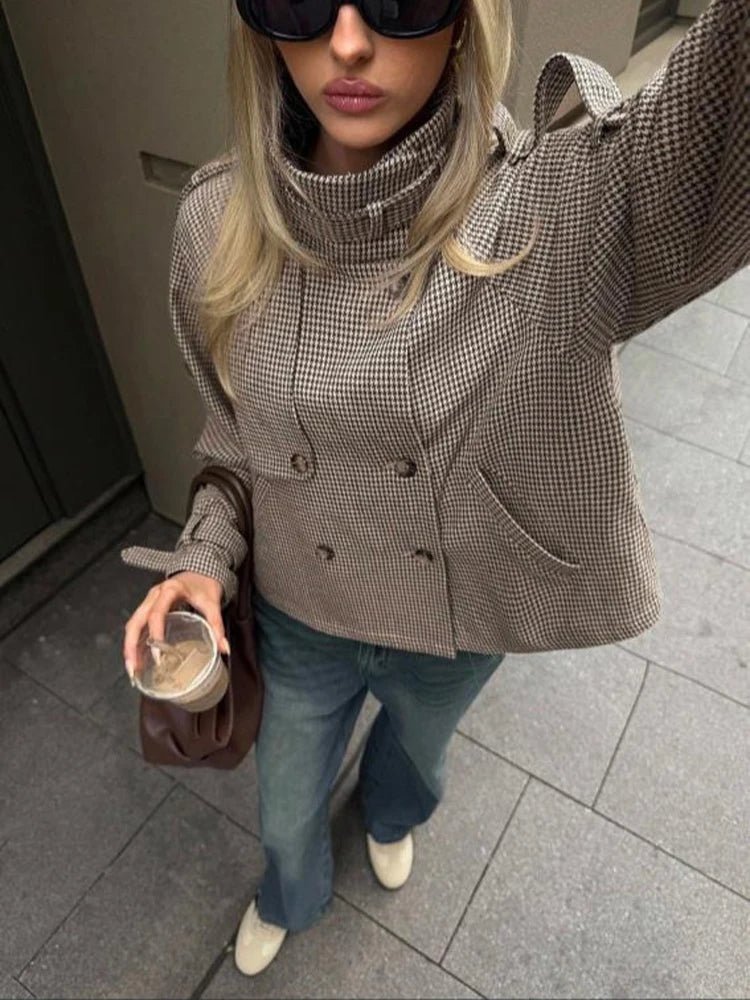 Jeannine - Women's Relaxed Jacket with Button Front and a Collar - photo 5