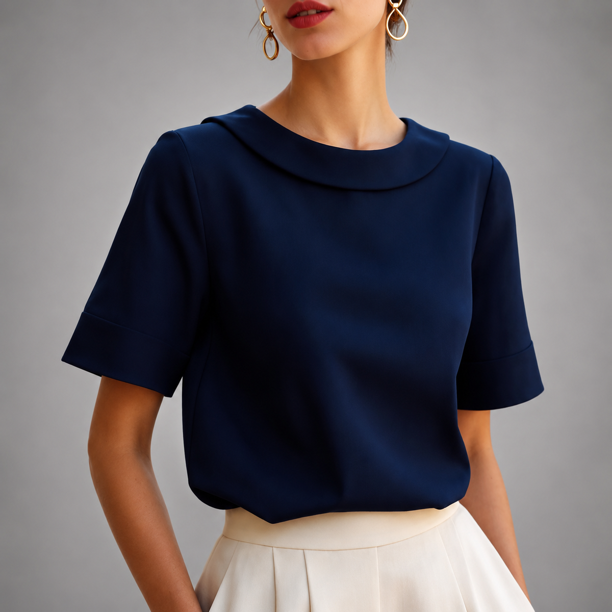 Lark - Women's Round Neck Blouse - photo 1