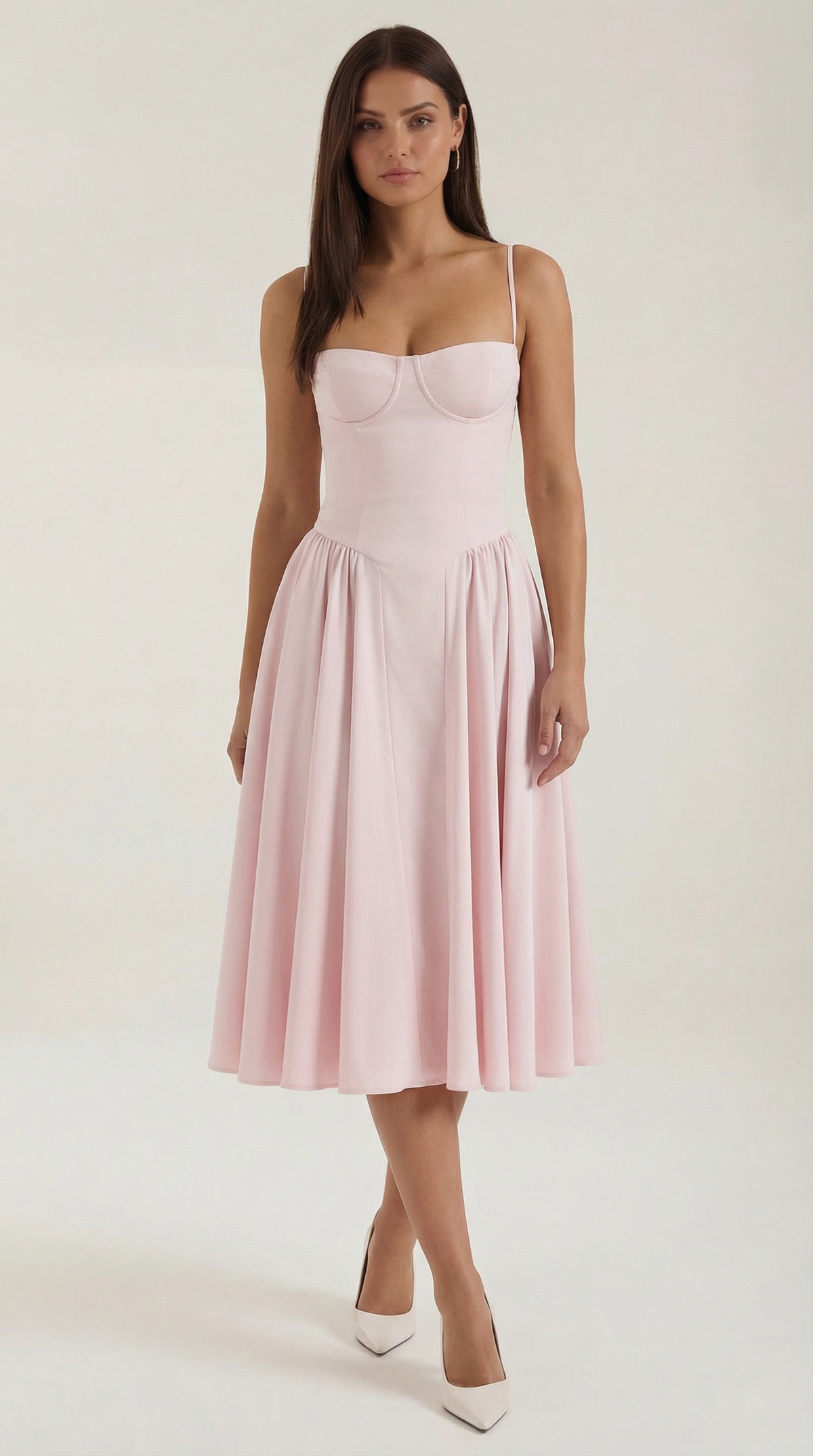 Marielle - Women's Floral Corset Wedding Guest Midi Dress - photo 26