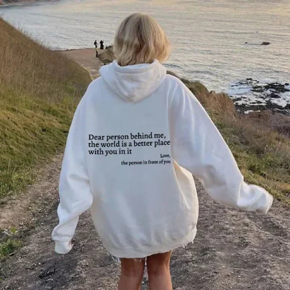 Sheila - Women's Oversized Hoodie with Back Print - photo 1