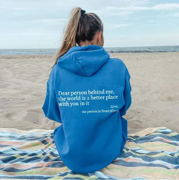 Sheila - Women's Oversized Hoodie with Back Print - photo 6