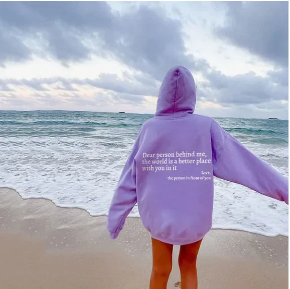 Sheila - Women's Oversized Hoodie with Back Print - photo 8