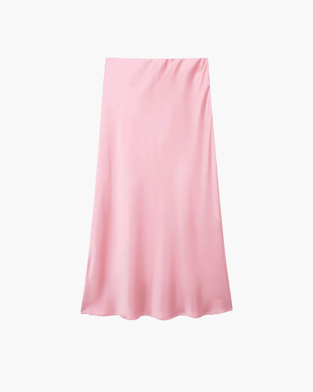 Anais - Women's High Waist Satin Midi Skirt for Office and Evening - photo 9