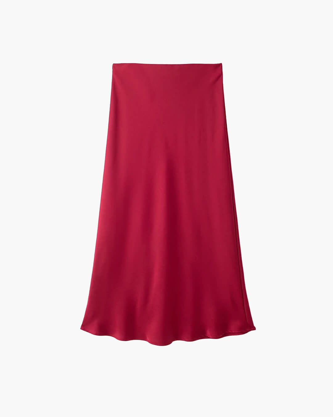 Anais - Women's High Waist Satin Midi Skirt for Office and Evening - photo 8