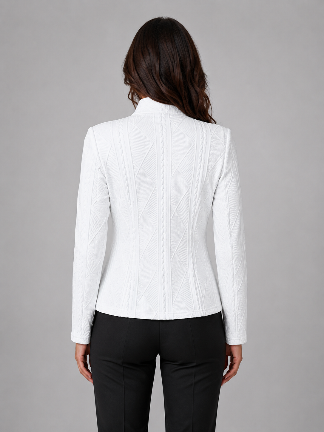 Rosie - Women's Cable Knit Blazer with Tailored Fit