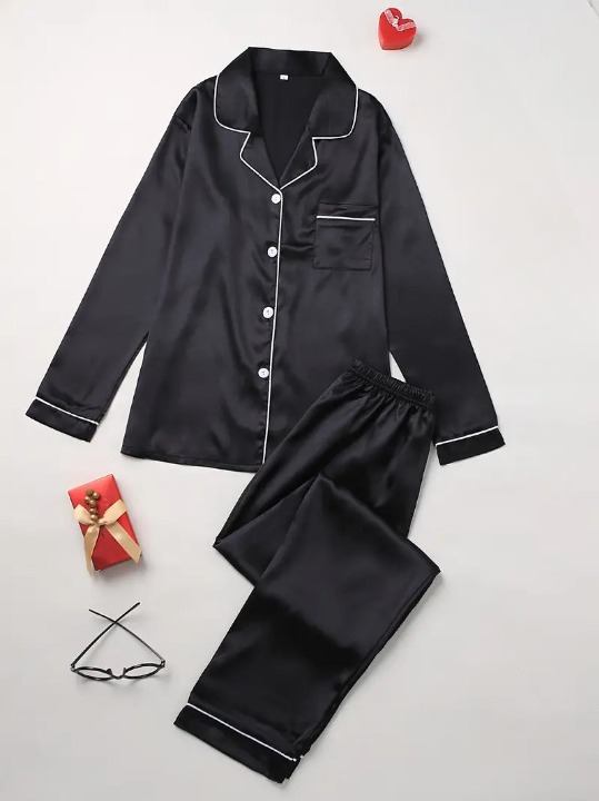 Sadie - Women's Two Piece Satin Pyjama Set