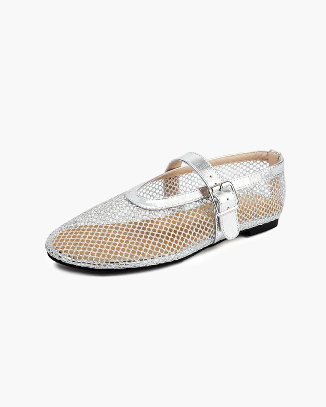 Lena - Women's Wide Toe Box Mesh Ballet Flats - photo 18