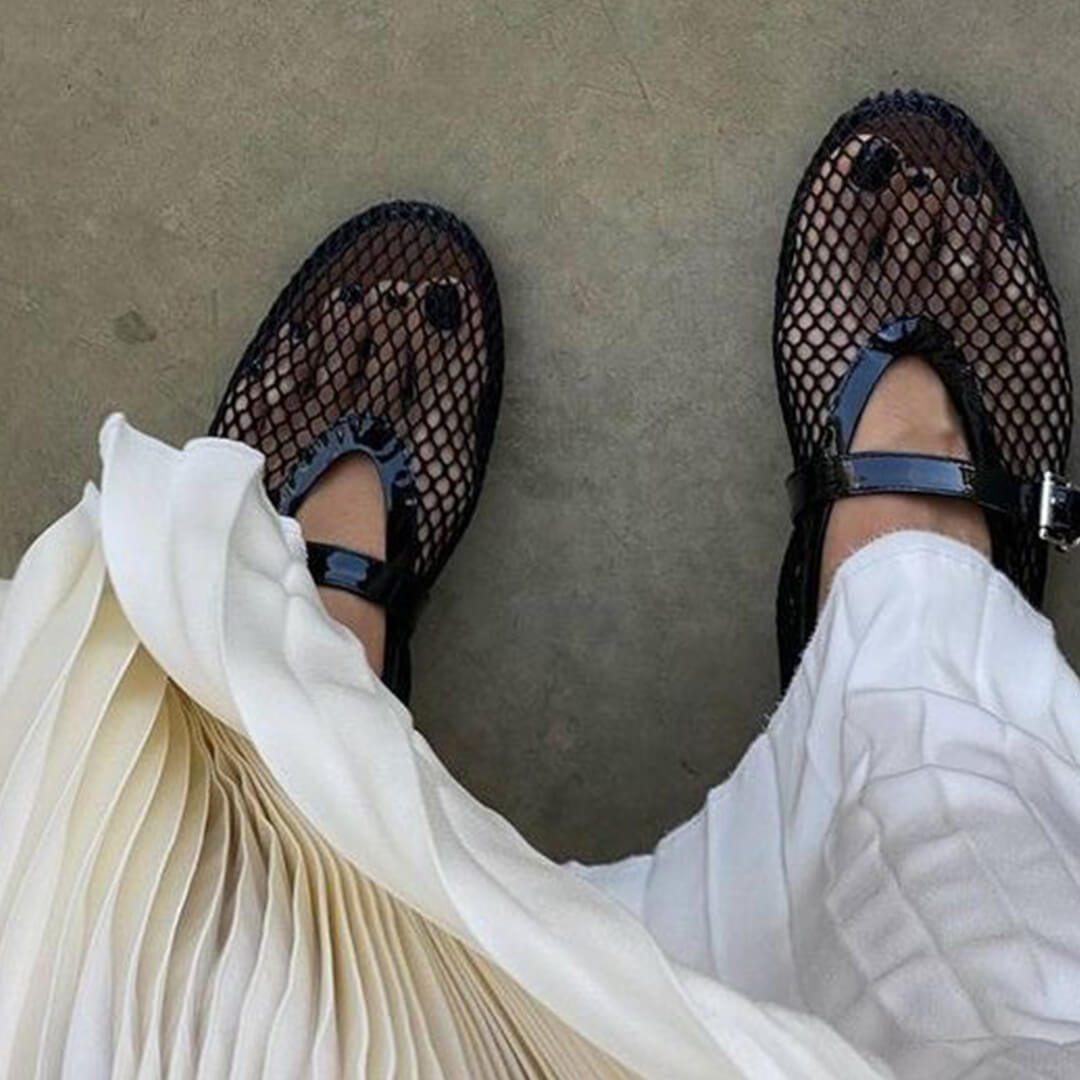 Margaret - Women's Breathable Mesh Ballet Flats - photo 15